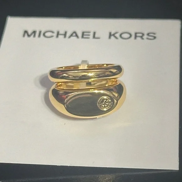 Michael Kors Gold-Tone Statement Ring - Picture 1 of 5